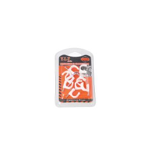12 inch Round Cable Clip White