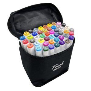 48 Pieces Of Double Head Alcohol Oil Color Art Marker Set - White