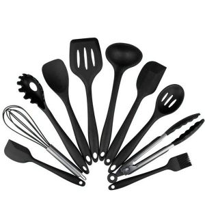 10-Piece Nonstick Silicone Kitchen Utensils Set