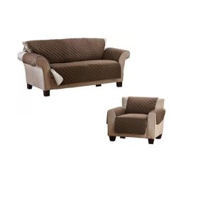 Protective Reversible Sofa Cover – 1 x Double & 1 x Single