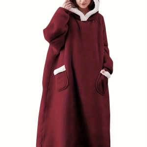 Extra Long Oversized Plush Blanket Hoodies