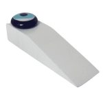 White Wooden circles Wedge Door Stopper