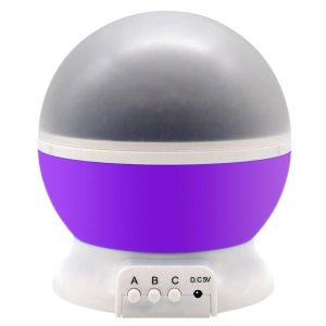 LED Lamp Baby Night Lights Color Changing Star Sky Projector-Purple