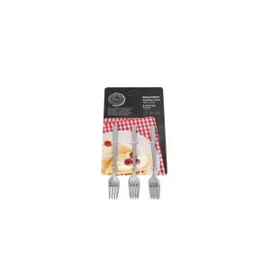 Silver Stainless Steel Dessert Fork 6pcs 14cm