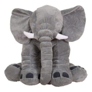 Elephant Plush Baby Pillow Toy - Grey