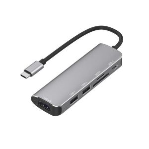 Type-C 6 in 1 Multifunctional Dock Station