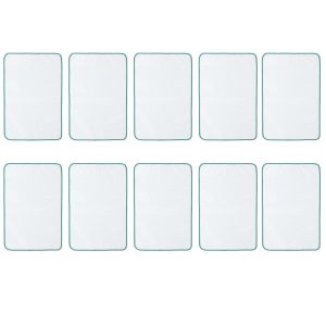 10 Piece Of 40cm x 60cm Heat-Resistant Protective Mesh Ironing Cloths Set - Blue