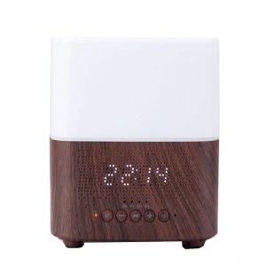 Aromatherapy Essential Oil Humidifier With Alarm Feature 300ml- Dark Brown