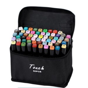 60 Pieces Of Double Head Alcohol Oil Color Art Marker Set