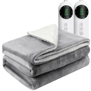 200 x 220 Fast Heating Fleece Throw Electric Blanket