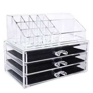 Cosmetic Make-Up Jewellery Acrylic Organizer - 3 Drawer