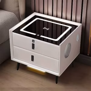 Bedside table with LED