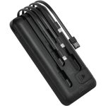 20000mAh Portable Power Bank With Built-In Cables