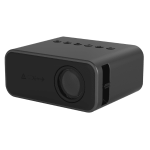 LED Digital Home Theater Mini Projector- Black