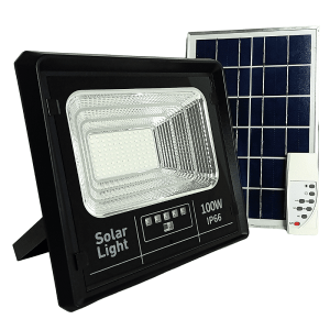100W Jortan IP66 LED Solar Flood Light
