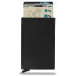 Aluminum RFID Popup Card Holder Black