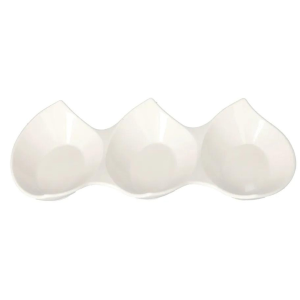 Porcelain Three Grid Bowl Server