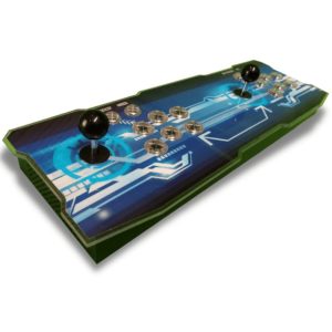 Arcade game console 6100 Games - Mashing Pandora OS Austar L-01 2 Player 2D/3D - Blue