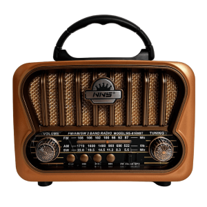 Vintage Rechargeable Band Radio With USB – NS-8109BT