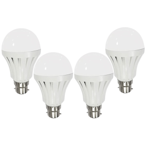 4 x 9W Smart Rechargeable B22 LED Bulbs