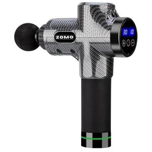 ZOMO 12-Head Professional Gun Massager with Carry Case - Carbon