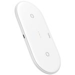 Hoco CW23 Dual Qi Wireless Fast Charger - White
