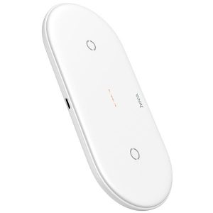 Hoco CW23 Dual Qi Wireless Fast Charger - White