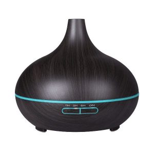 Ultrasonic Diffuser Aromatherapy Humidifier 400ML - Dark Wood Grain