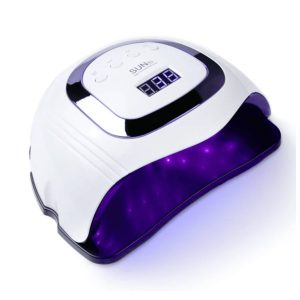UV LED Gel Nail Lamp,  Professional 108W UV Nail Light for Gel Polish - Silver