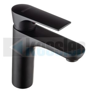 Brass Matt Black Square Basin Mixer