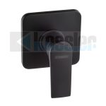 Brass Matt Black Square Shower Mixer