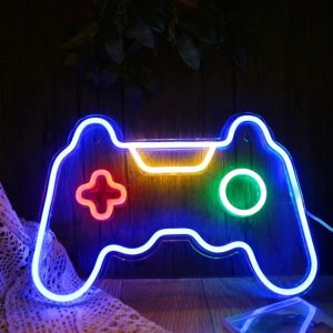 C-15 USB Powered Game Console Neon Lamp With Back Plate + On Off Switch