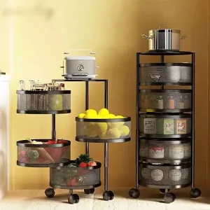 Round Layered Shelf Storage Rack