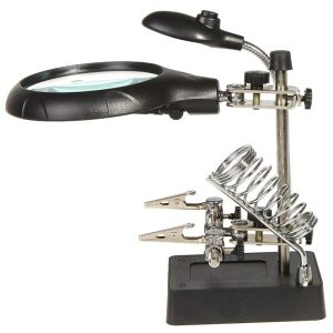 5LED Auxiliary Clip Magnifier AC/DC Interchangeable