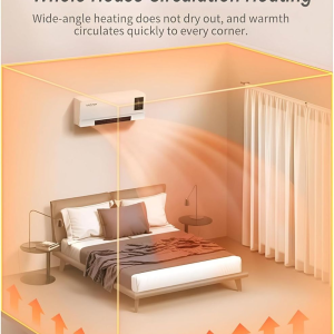 White Portable Wall Mounted Air Conditioner- Cooling and Heating