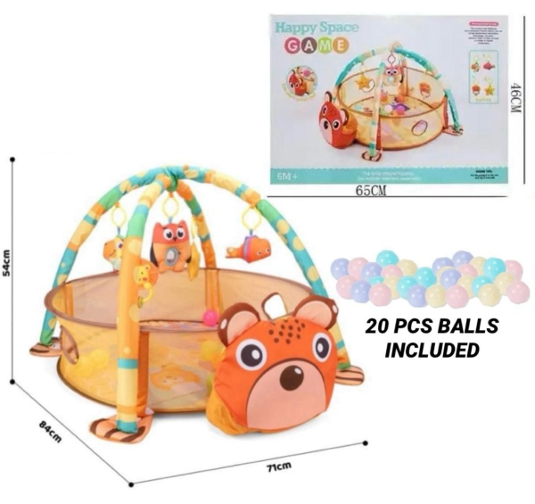 3 in 1 Happy Space Baby Play Gym With Balls
