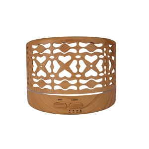 Aroma Diffuser and Humidifier with 7 Led Color Options KJR-130 -Light Brown