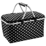 Foldable Picnic Cooler Bag Black