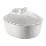 Defrosting Tray With Drip Basket And Transparent Cover