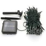 Solar Powered LED Fairy Lights Warm White 100 Bulb JG129