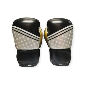 Black boxing gloves