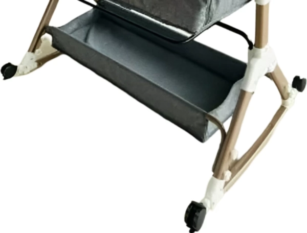 Foldable Bedside Crib Multi-Functional Baby Bassinet with changing table