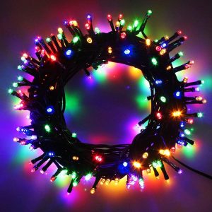 RGB Black Cable Fairy String Light Inter-connecting 10M ZYF-97L