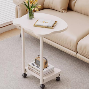 Overbed Table with Wheels for Bedroom