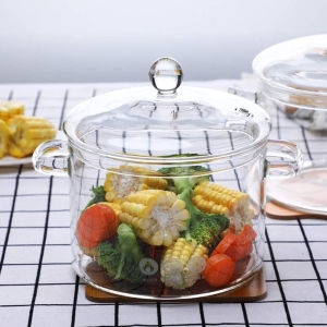 Transparent Multi-Purpose Glass Cooking Pot