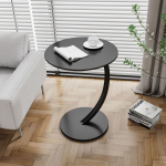 Zarro Luxury Wood Decorative Round Coffee Table Sofa Side Table