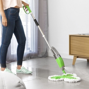 Miltifunctional triple-head spray mop