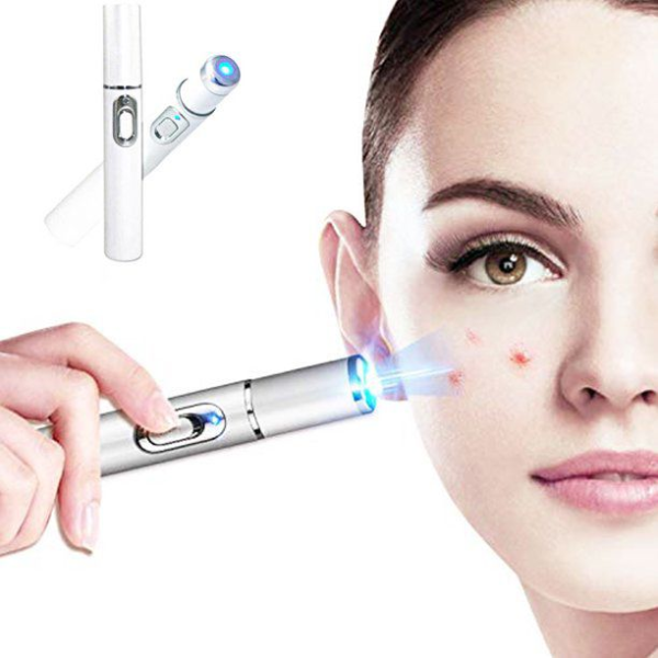 Blue-Light Face Acne Treatment Pen - White