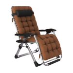 Aluminum Padded Lounge Folding Recliner With Detachable Cushion