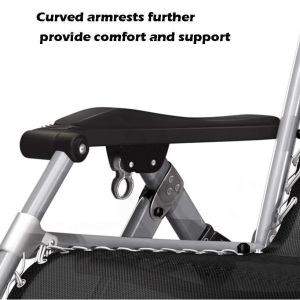 Aluminum Padded Lounge Folding Recliner With Detachable Cushion